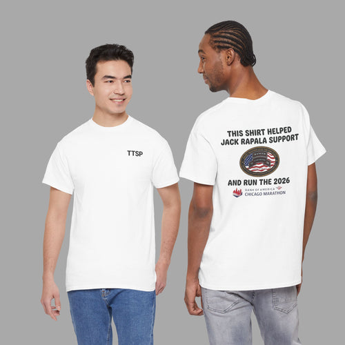 Help Jack Rapala Support ARMY Rangers and run the 2026 Chicago Marathon T-Shirt