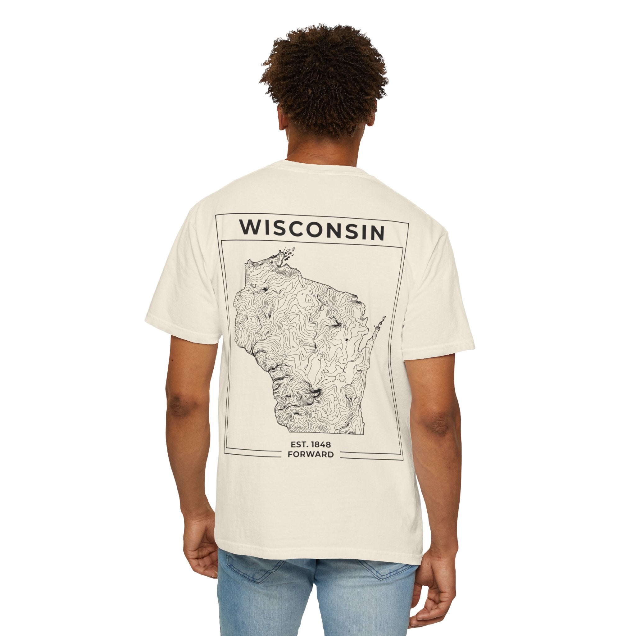 TOPOGRAPHIC WISCONSIN - VINTAGE TEE