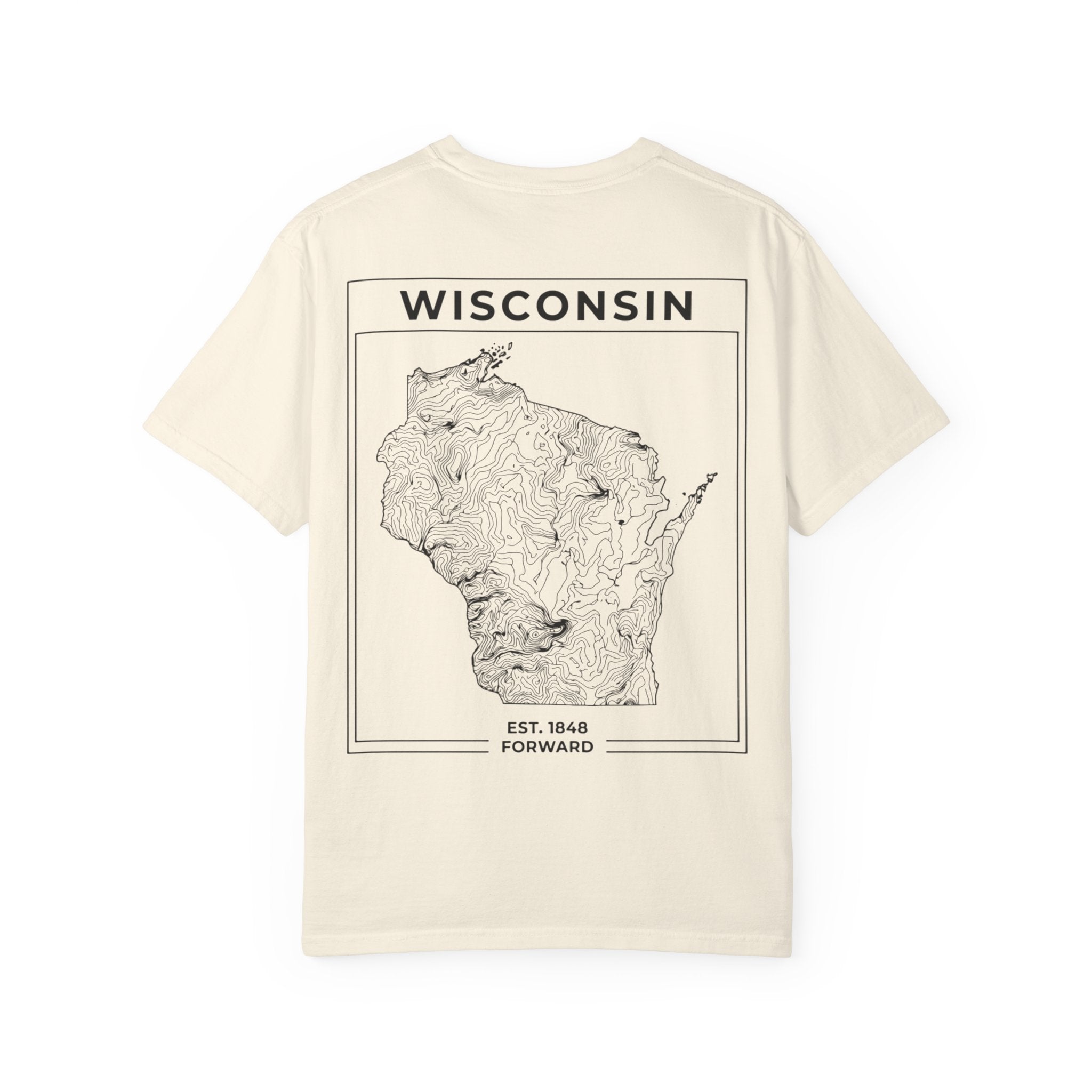 TOPOGRAPHIC WISCONSIN - VINTAGE TEE