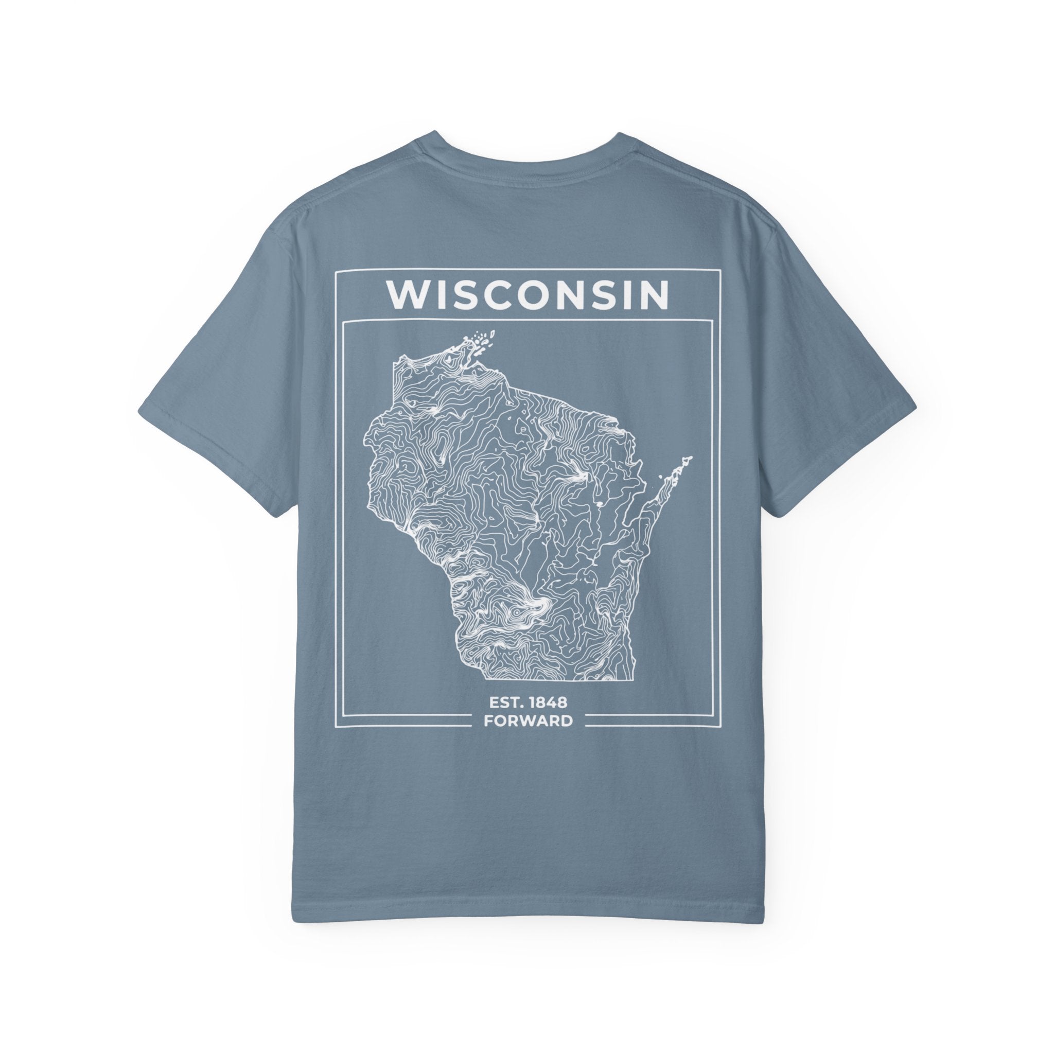 TOPOGRAPHIC WISCONSIN - VINTAGE TEE