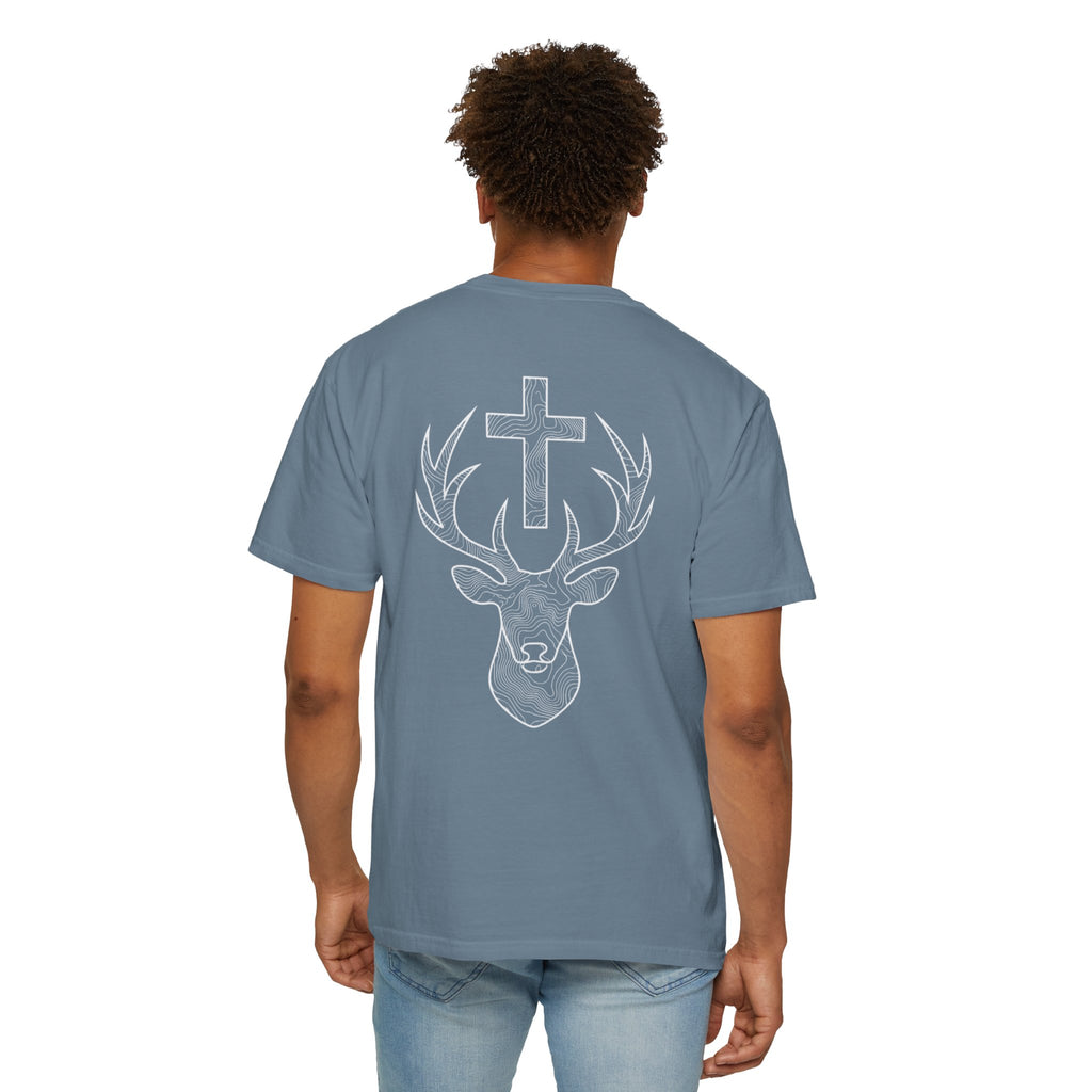 TOPOGRAPHIC ST. HUBERT CROSS - VINTAGE TEE