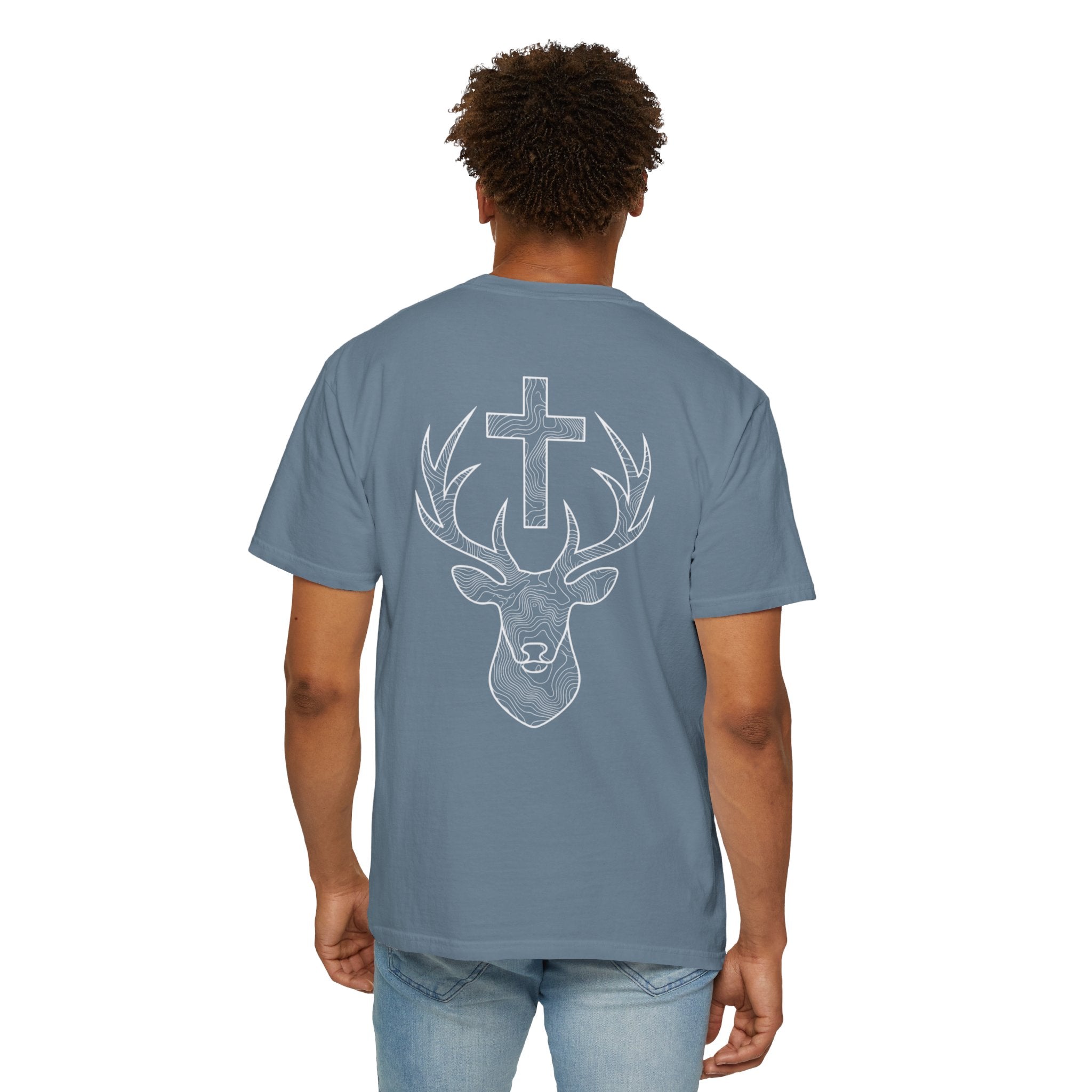 TOPOGRAPHIC ST. HUBERT CROSS - VINTAGE TEE