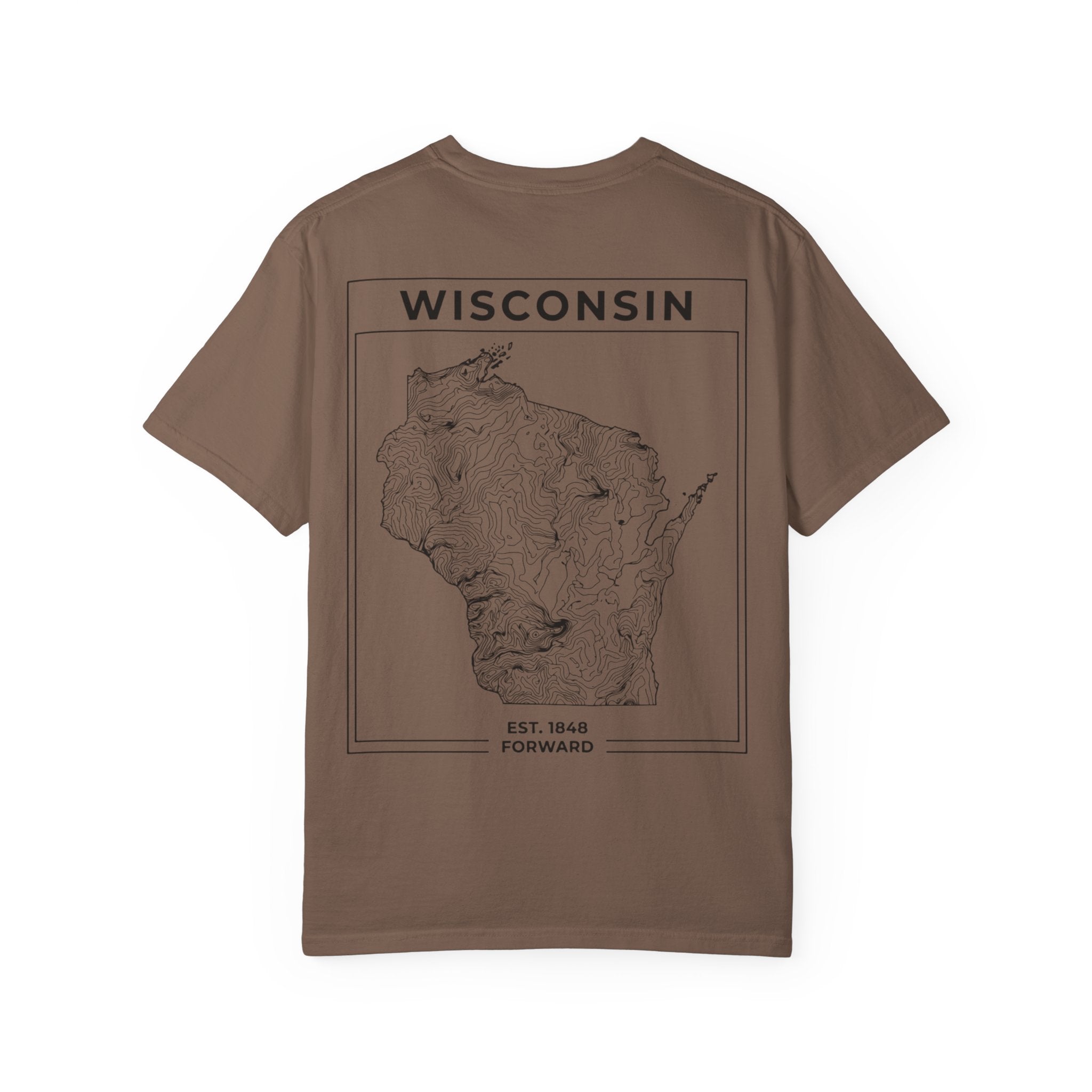 TOPOGRAPHIC WISCONSIN - VINTAGE TEE