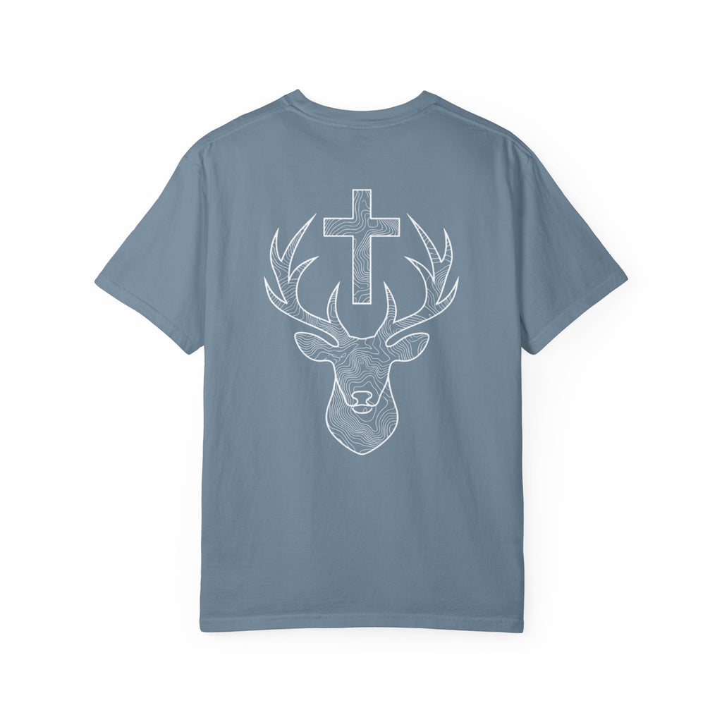 TOPOGRAPHIC ST. HUBERT CROSS - VINTAGE TEE