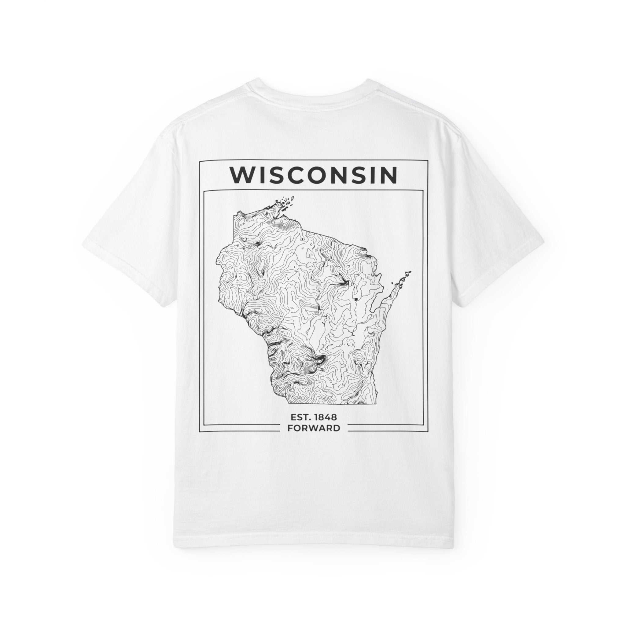 TOPOGRAPHIC WISCONSIN - VINTAGE TEE